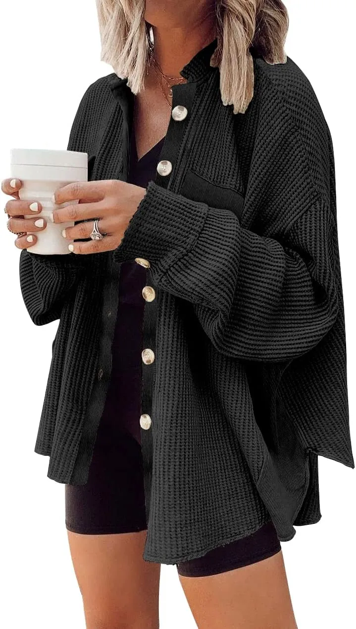 Cozy Womens Corduroy Button Down Shirts Long Sleeve