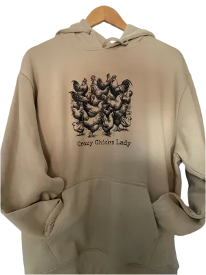 Crazy Chicken Lady  Adult Hoodie’s