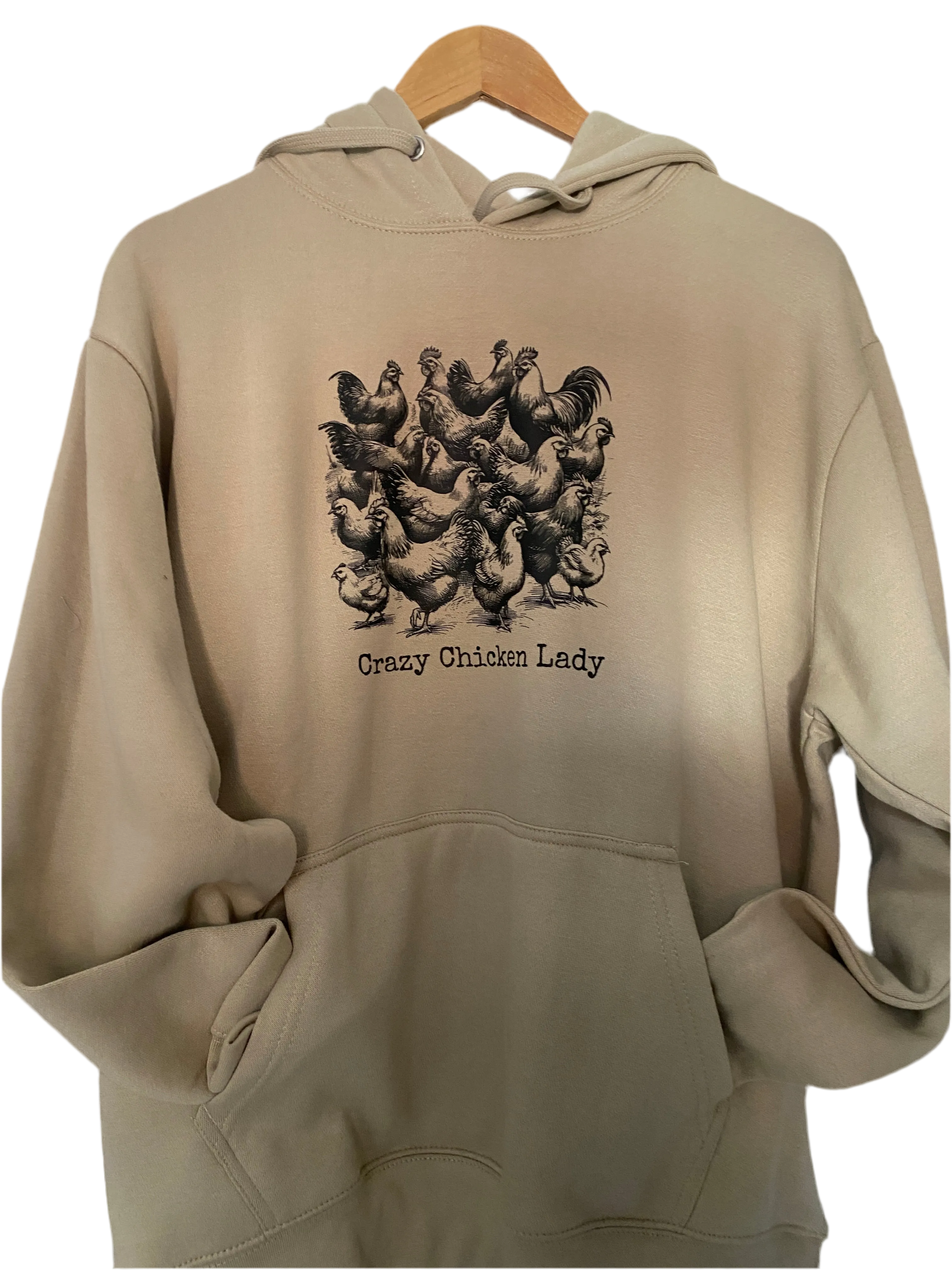 Crazy Chicken Lady  Adult Hoodie’s