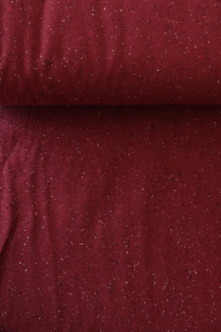 Crimson | Shetland Speckled Flannel | Robert Kaufman