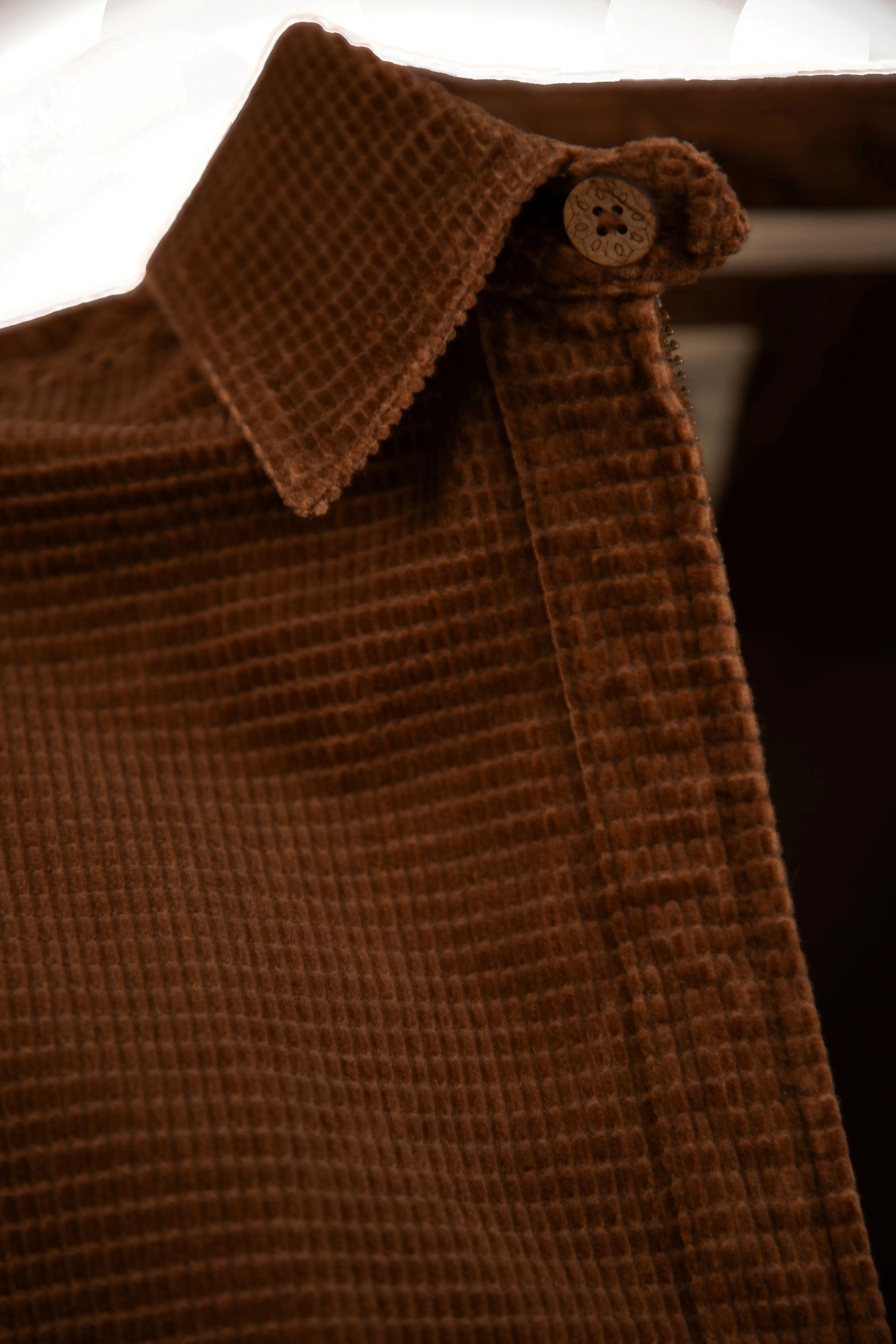 Criss-Cross Corduroy Zip Popover