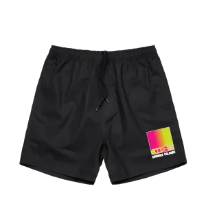 Crooked Colours / Surf Black Beach Shorts