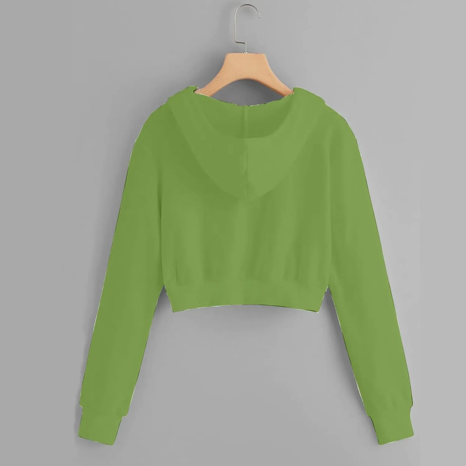 Cropped Sweatshirts for Women Zip Up Cute Hoodies Lightweight Long Sleeve Sweatshirt Slim Fit Jacket with Pockets