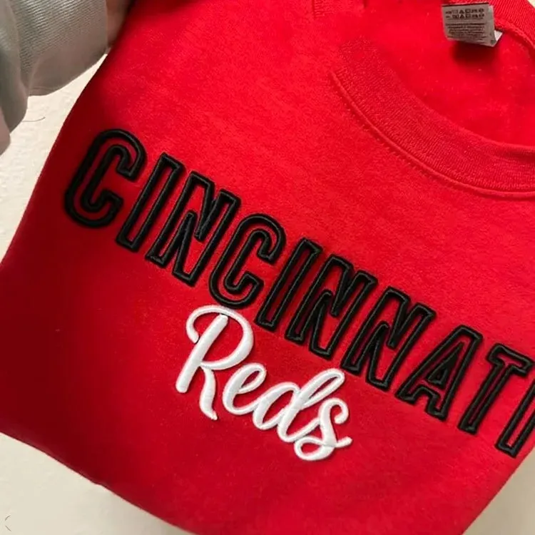 🏈🏀⚾️🥎Custom 3D PUFF Embroidery College Team Sweatshirt