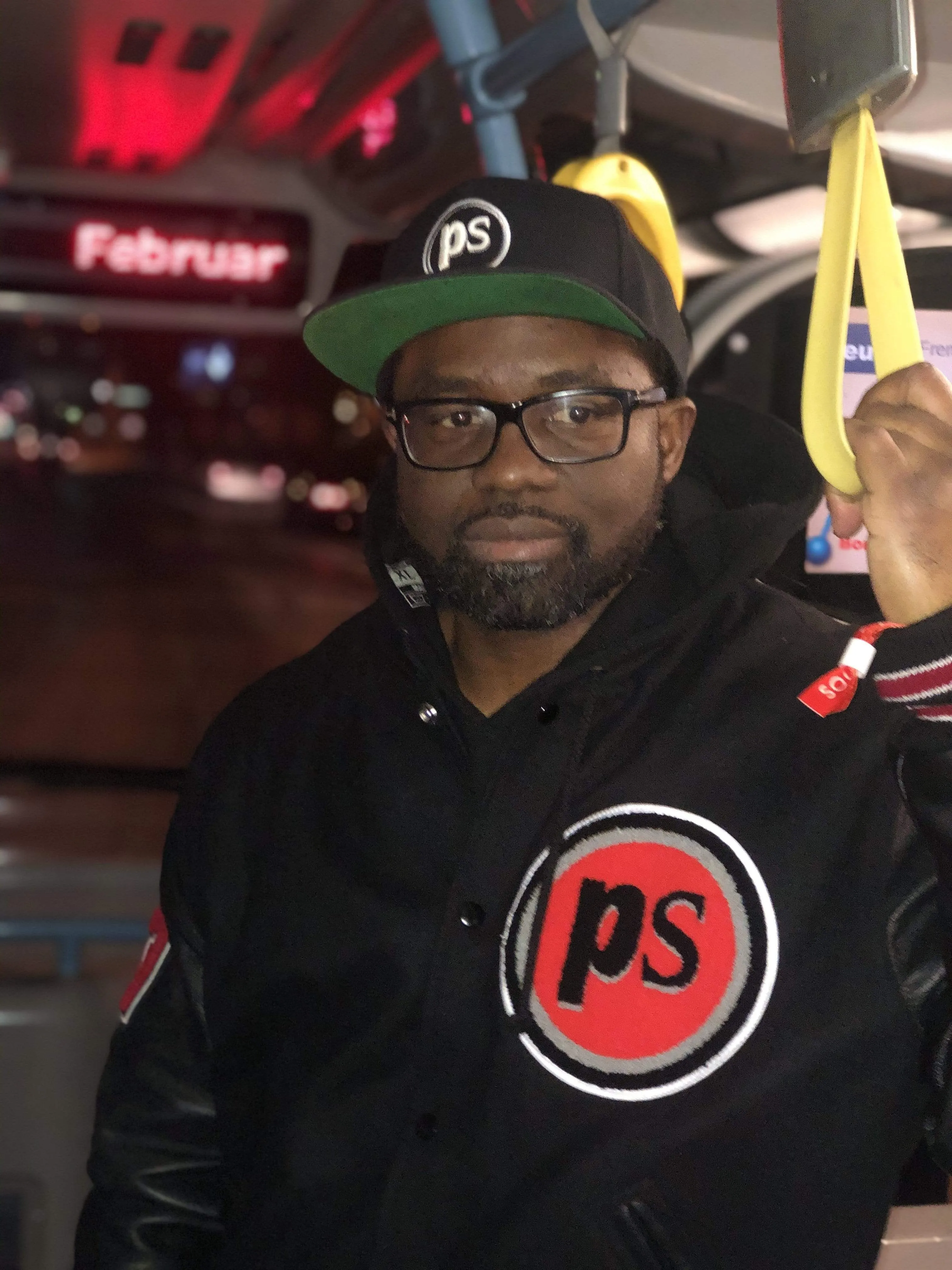 Custom Black Leather Varsity Letterman Jacket w/ Chenille Embroidered “Pop Savvee Clothing” Logo