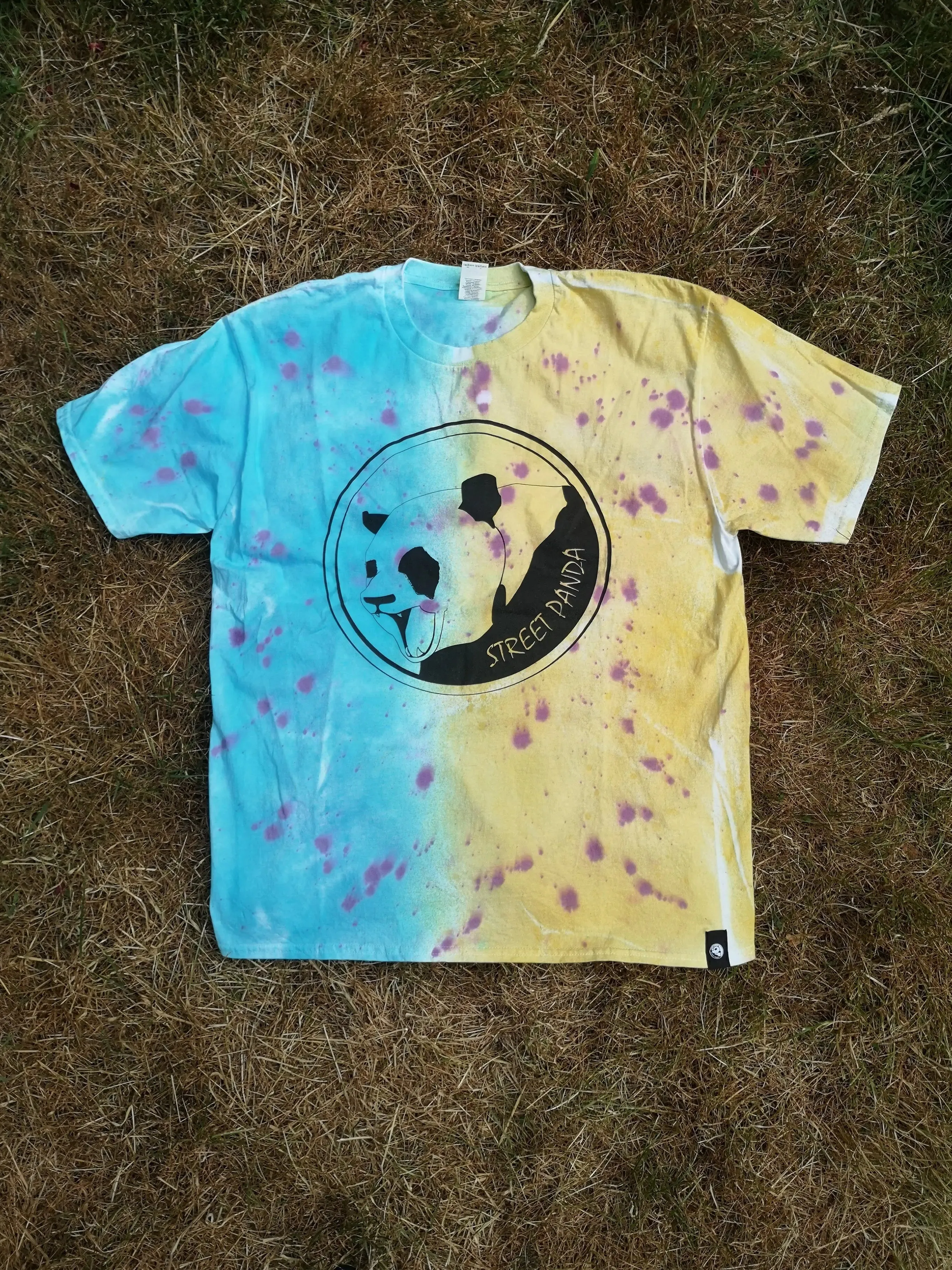 Custom Classic Panda Tie Dye Unisex Tee