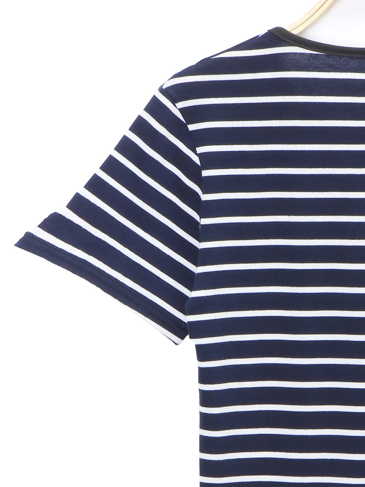 Custom Crew Neck Stripe Half Sleeve T-Shirts