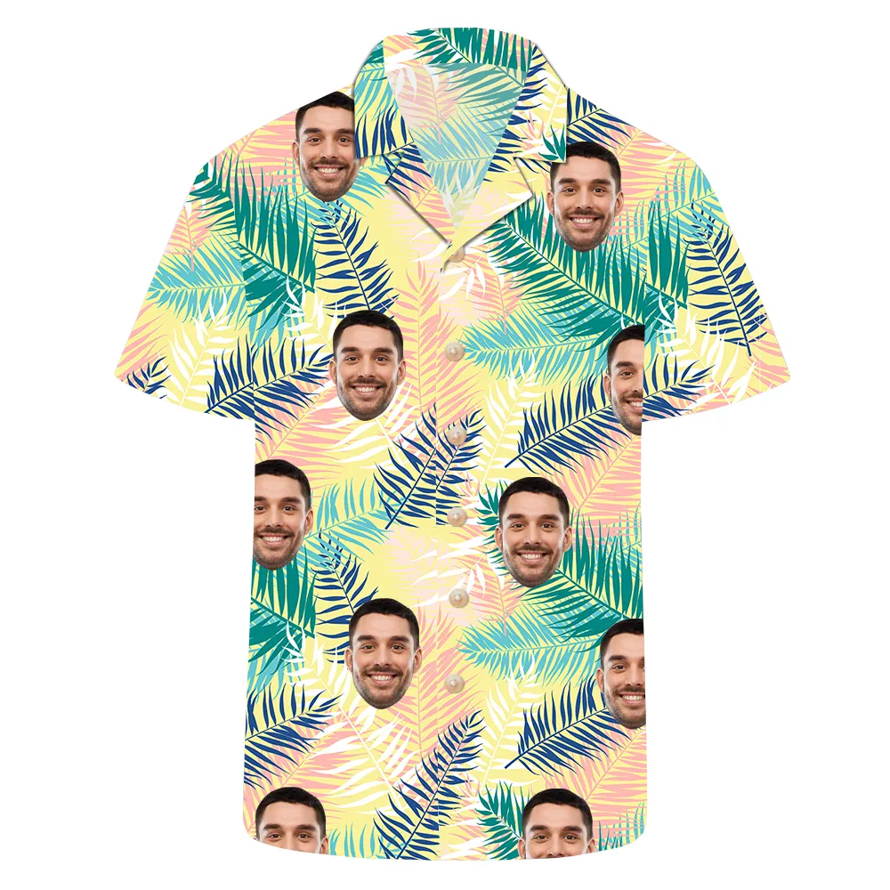 Custom Face All Over Print Hawaiian Shirt