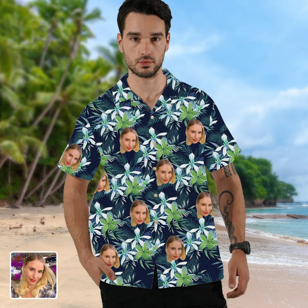 Custom Face All Over Print Hawaiian Shirt