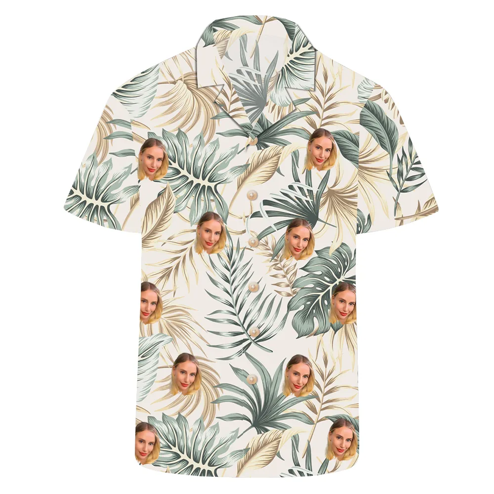 Custom Face All Over Print Hawaiian Shirt