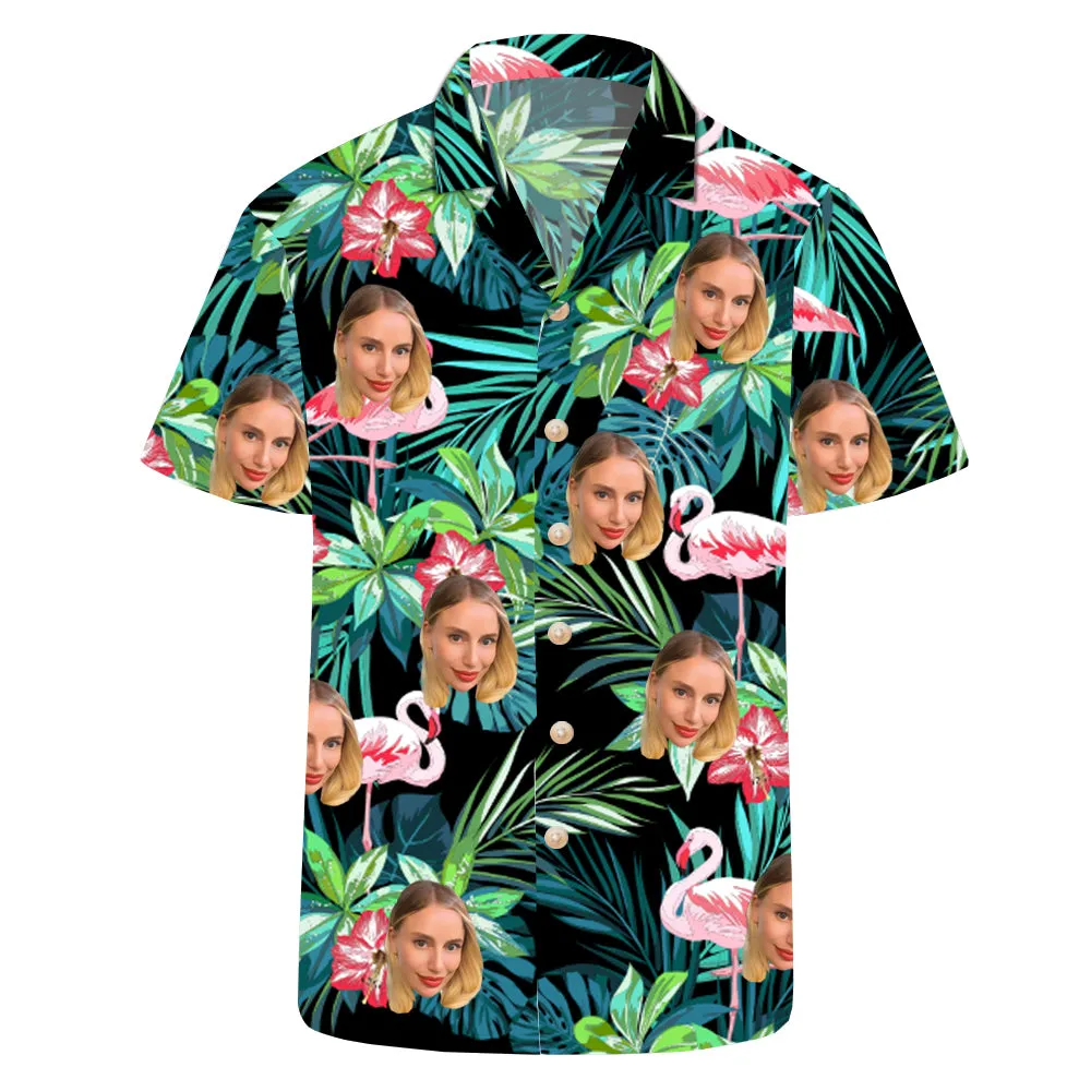 Custom Face All Over Print Hawaiian Shirt