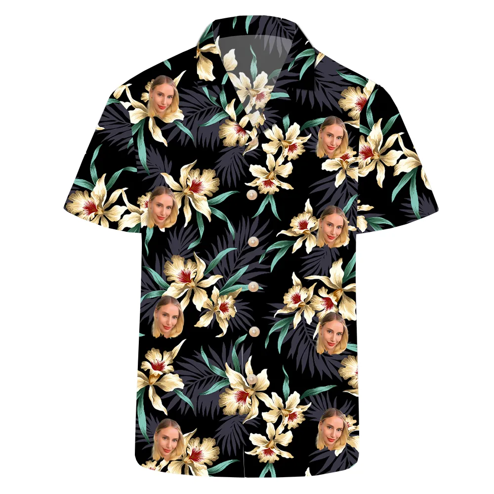 Custom Face All Over Print Hawaiian Shirt
