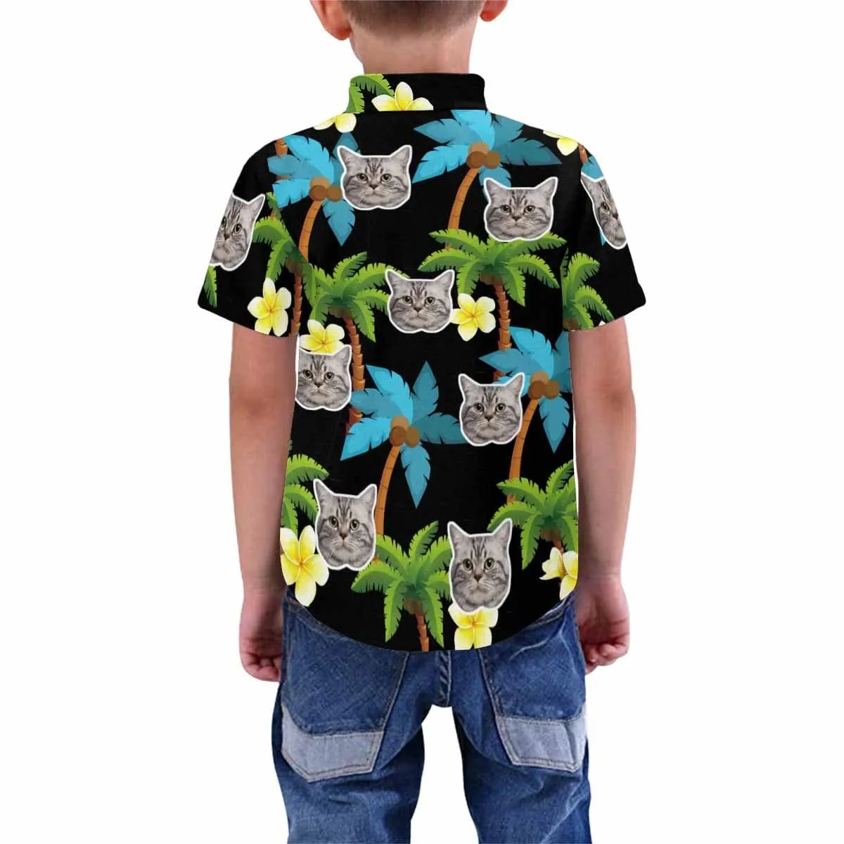 Custom Face Coconut Tree Teenage Hawaiian Shirt