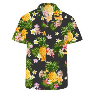 Custom Face Hawaiian Shirts Personalized Tropical Pineapple Shirt