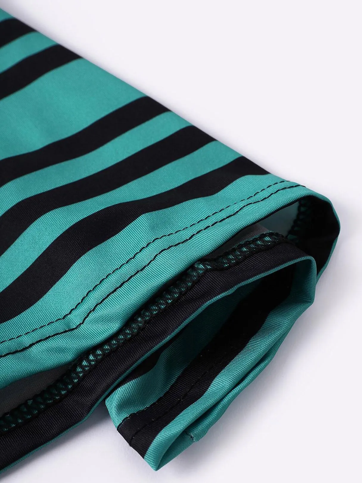 Custom V-Neck Stripe Short Sleeve Blue T-Shirts