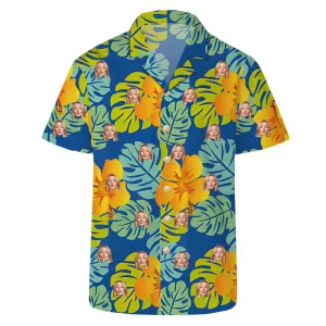 Customized Men's Hawaiian Shirts Aloha Shirt Summer Fashion Tops Blouses Breathable Tee Birthday Gifts Valentine's Day Gifts for Boyfriend Dad