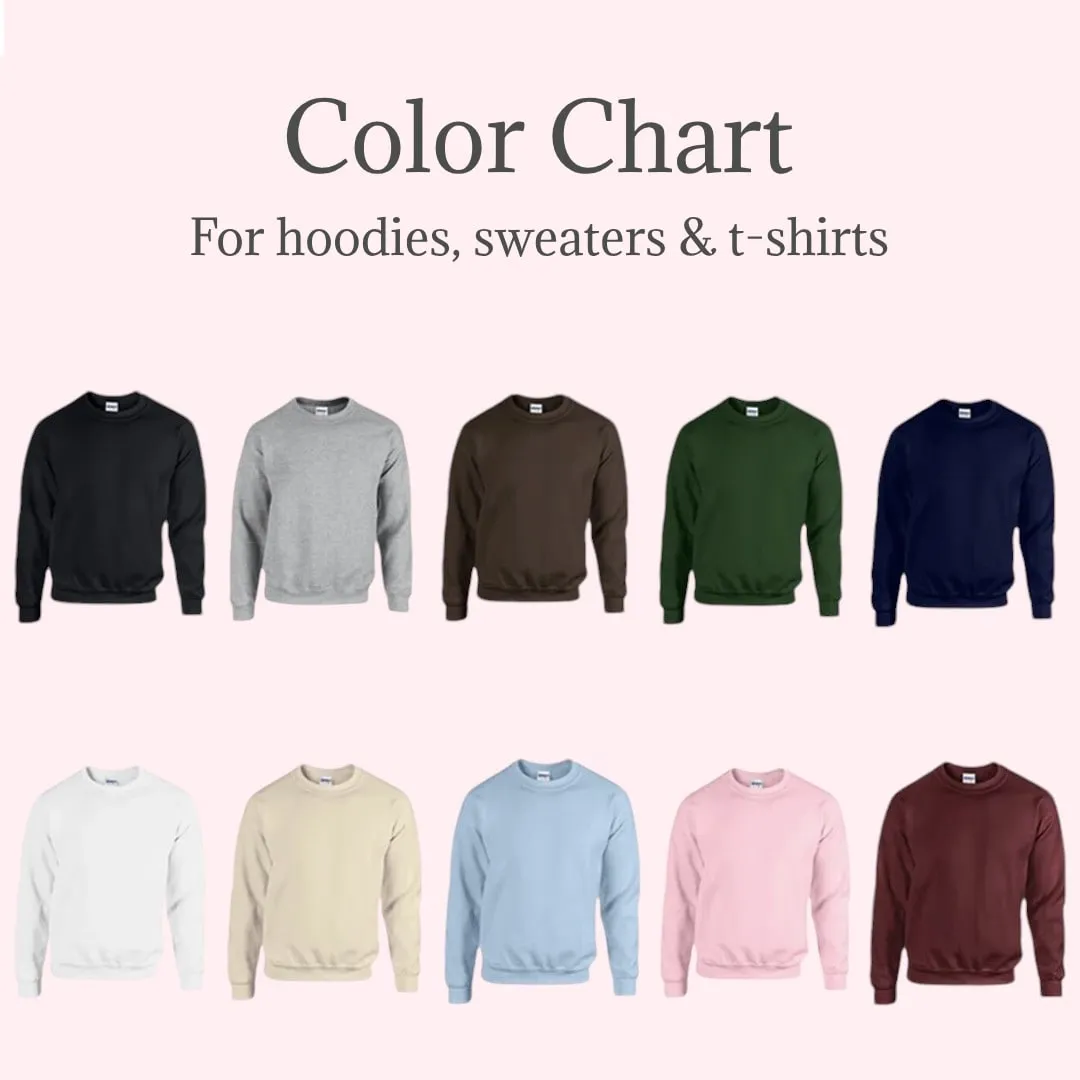 Cute Stick Figure Matching Couple Sweatshirts - Personalized Embroidered Sweatshirts For Couples