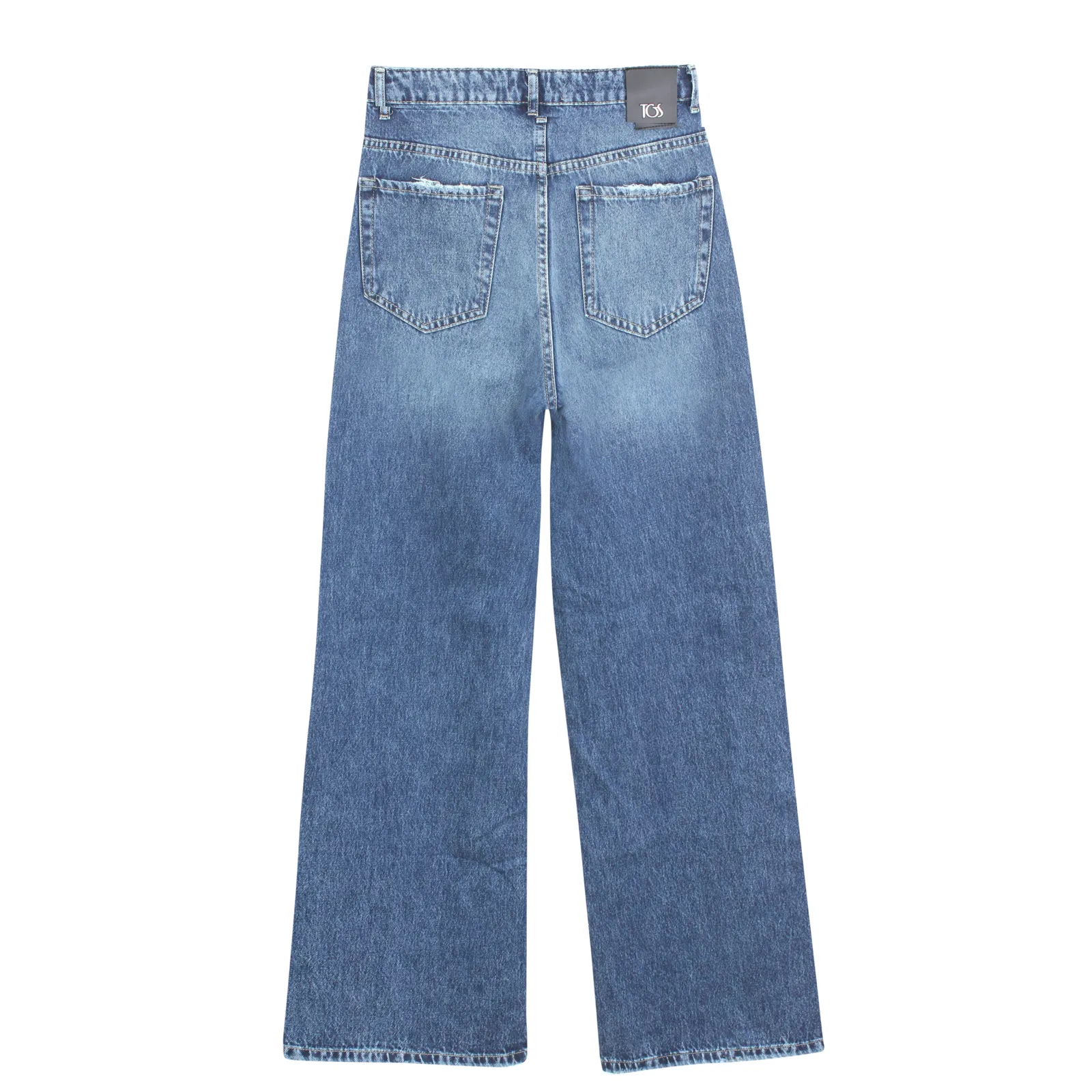 Dark Blue Flared Leg Jeans