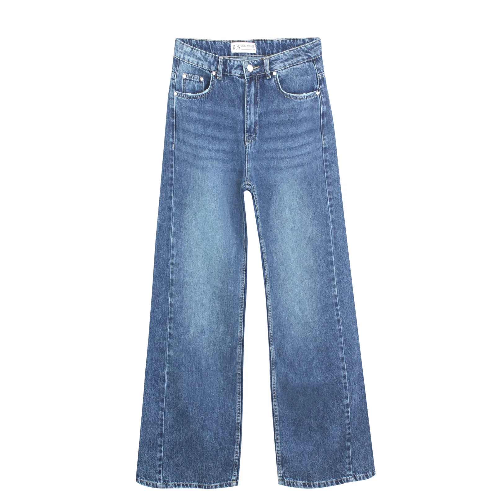 Dark Blue Flared Leg Jeans