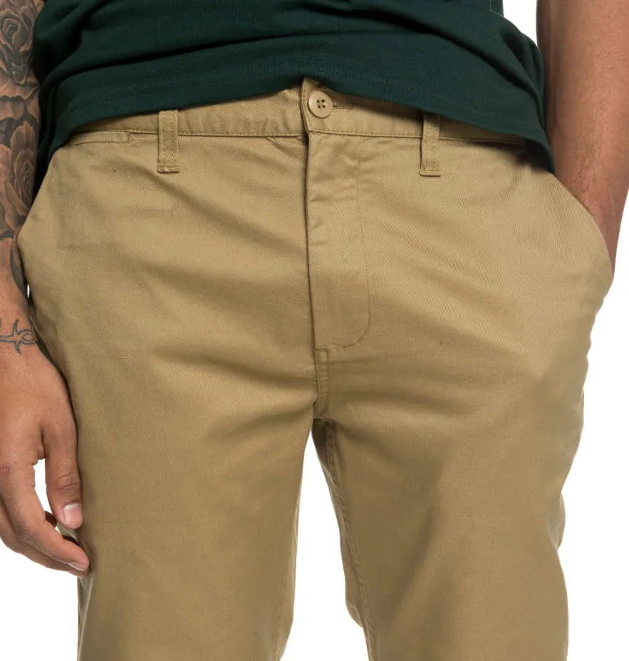 DC Men's Worker Straight Chino Pant Khaki EDYNP03136