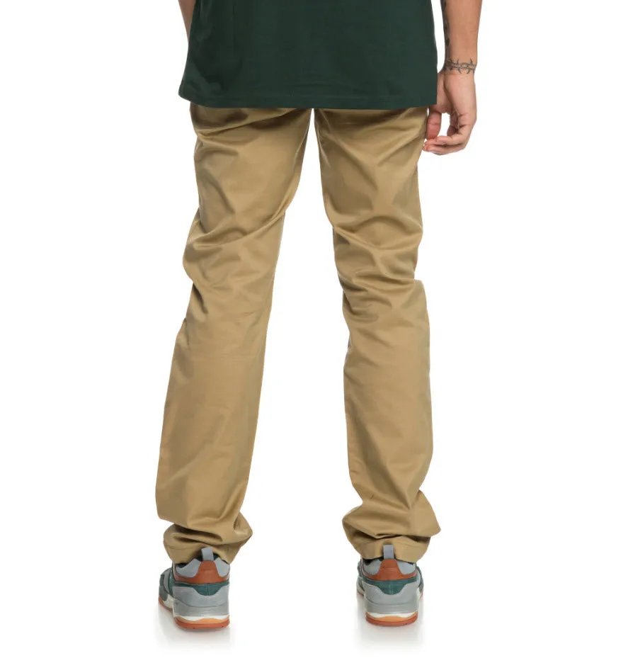 DC Men's Worker Straight Chino Pant Khaki EDYNP03136