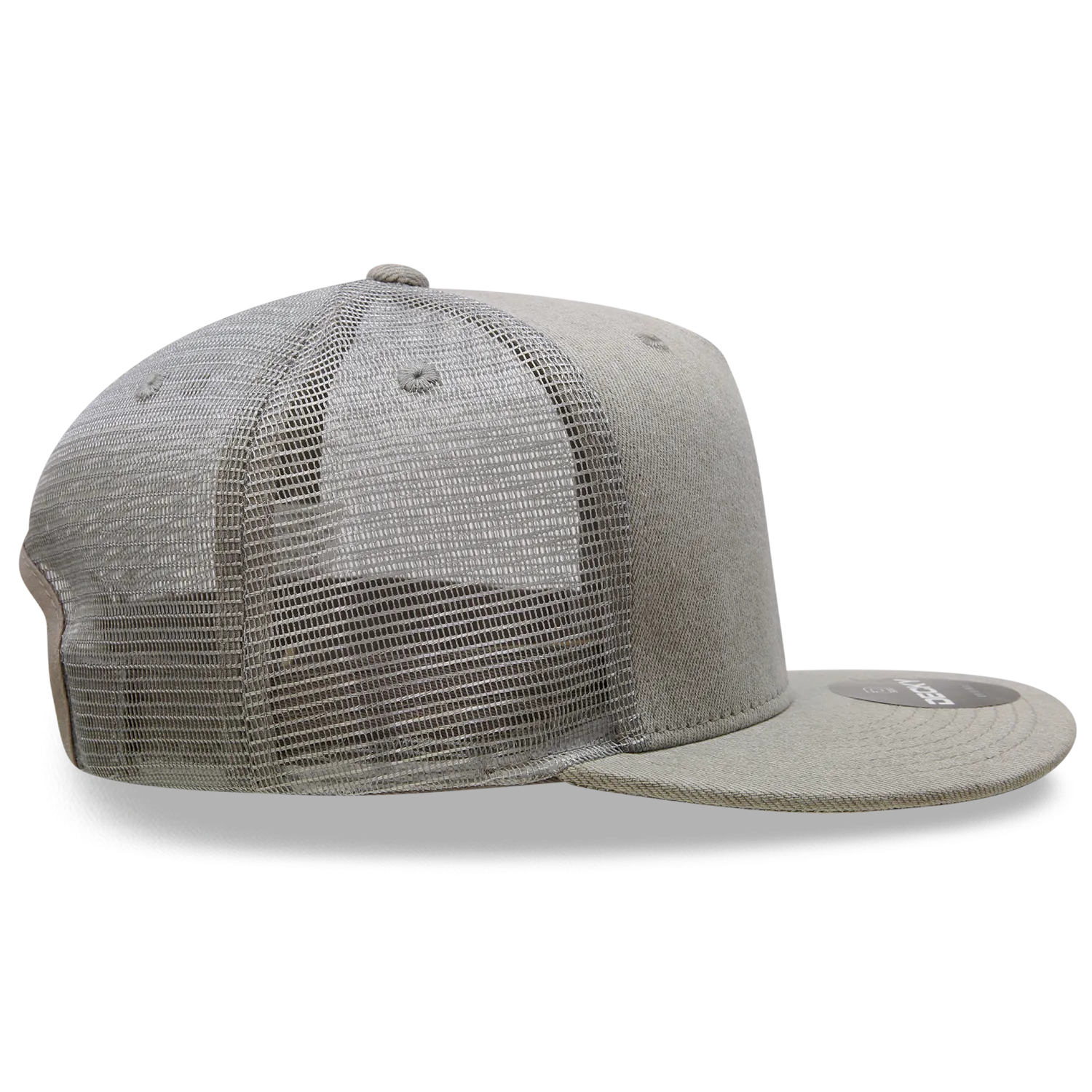 Decky 1082 5 Panel Denim Trucker Hat, Flat Bill Mesh Back Cap - CASE Pricing