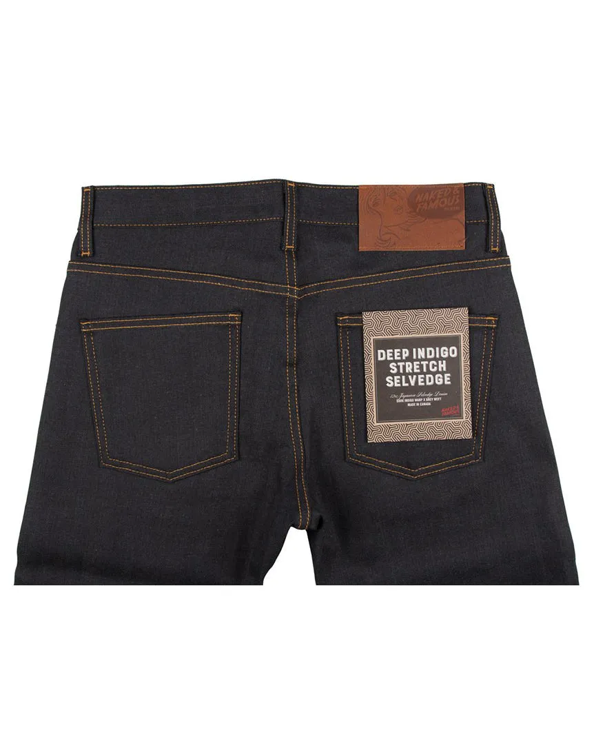 Deep Indigo Stretch Selvedge Super Skinny Guy