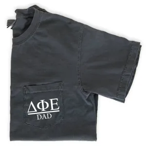 Delta Phi Epsilon Dad T-Shirt - Grey