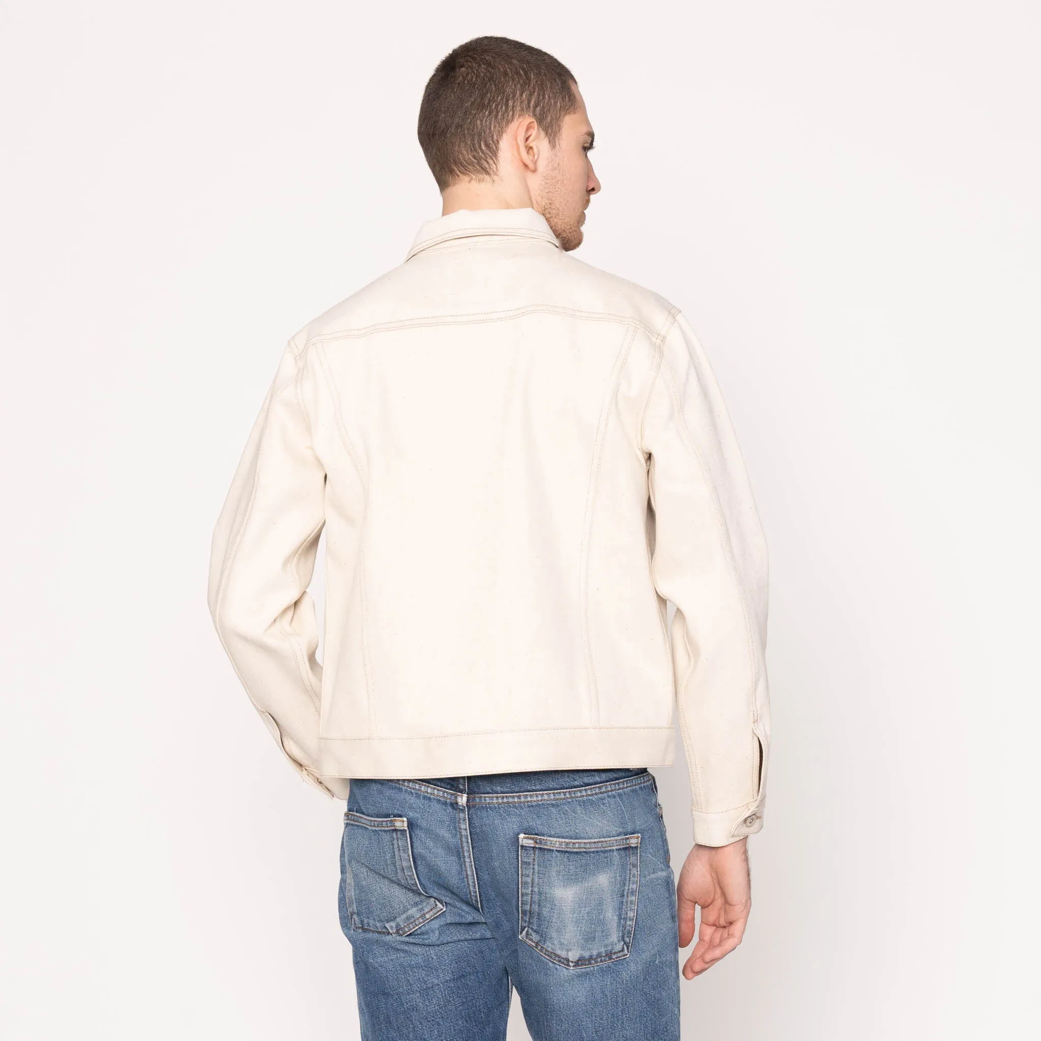 Denim Jacket - All Natural Ecru Foxfibre®