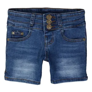 Denim Jean Shorts in Med Wash GIRLS