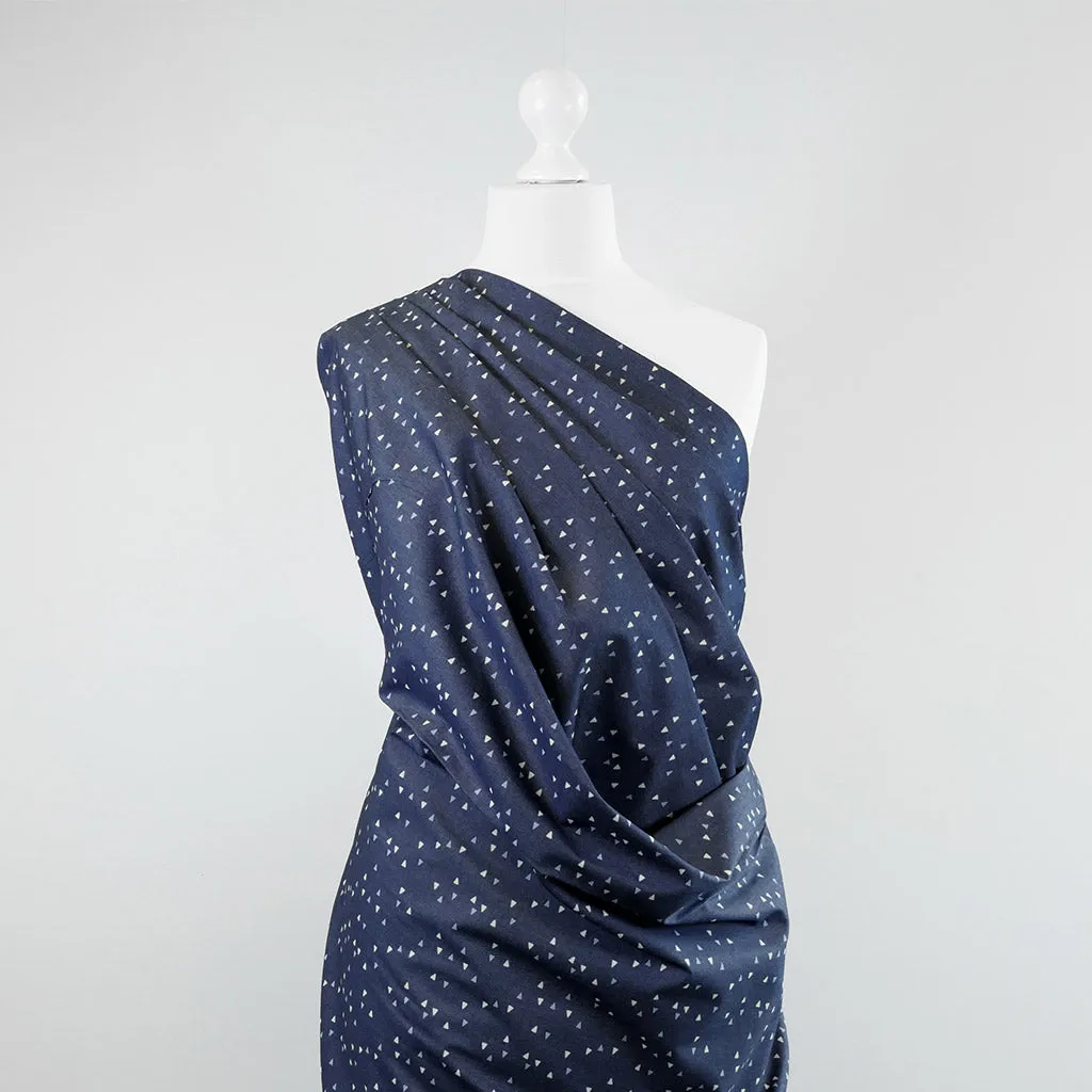 Denim Print Vice Versa Cotton Woven Fabric by Art Gallery Fabrics Sample