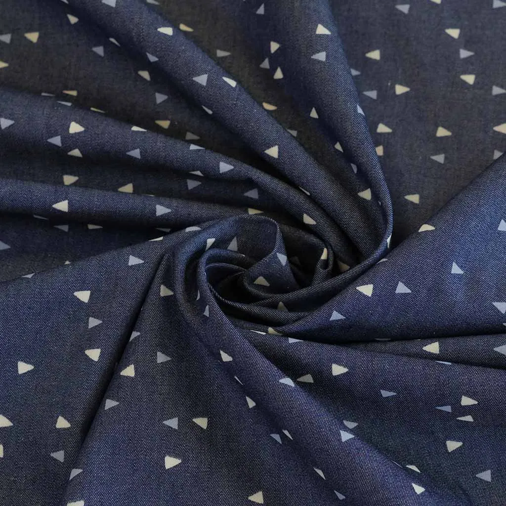 Denim Print Vice Versa Cotton Woven Fabric by Art Gallery Fabrics Sample
