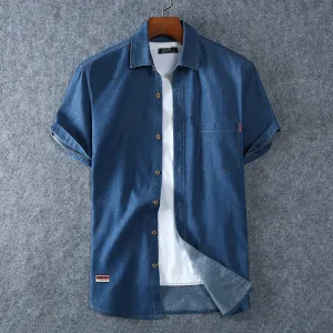 Denim Short Sleeve Jean Shirts