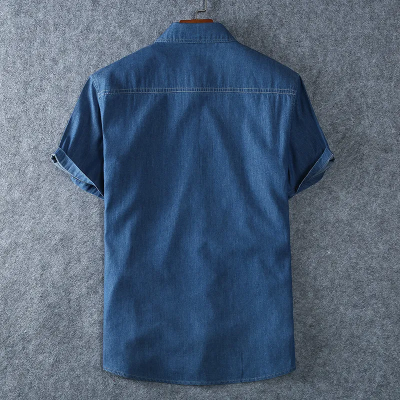 Denim Short Sleeve Jean Shirts
