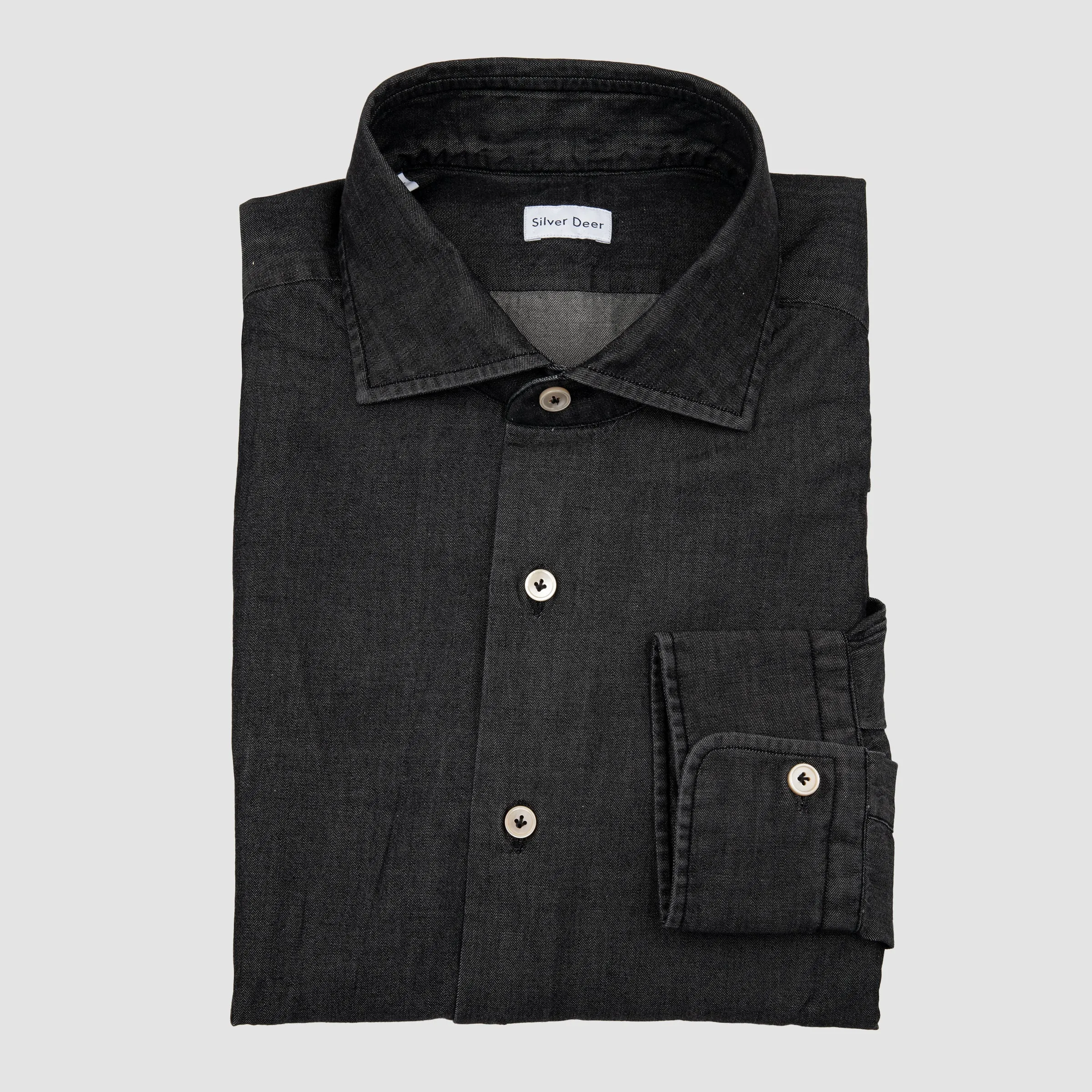 Denim Sport Shirt Black Denim