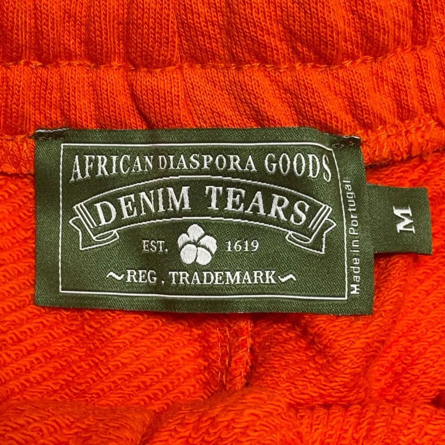 Denim Tears The Cotton Wreath Sweat Shorts Orange