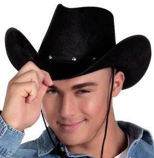 Devine Cowboy Western Hut schwarz