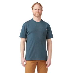 Dickies Heavy Weight Heathered Crew Pocket Tee - Baltic Blue