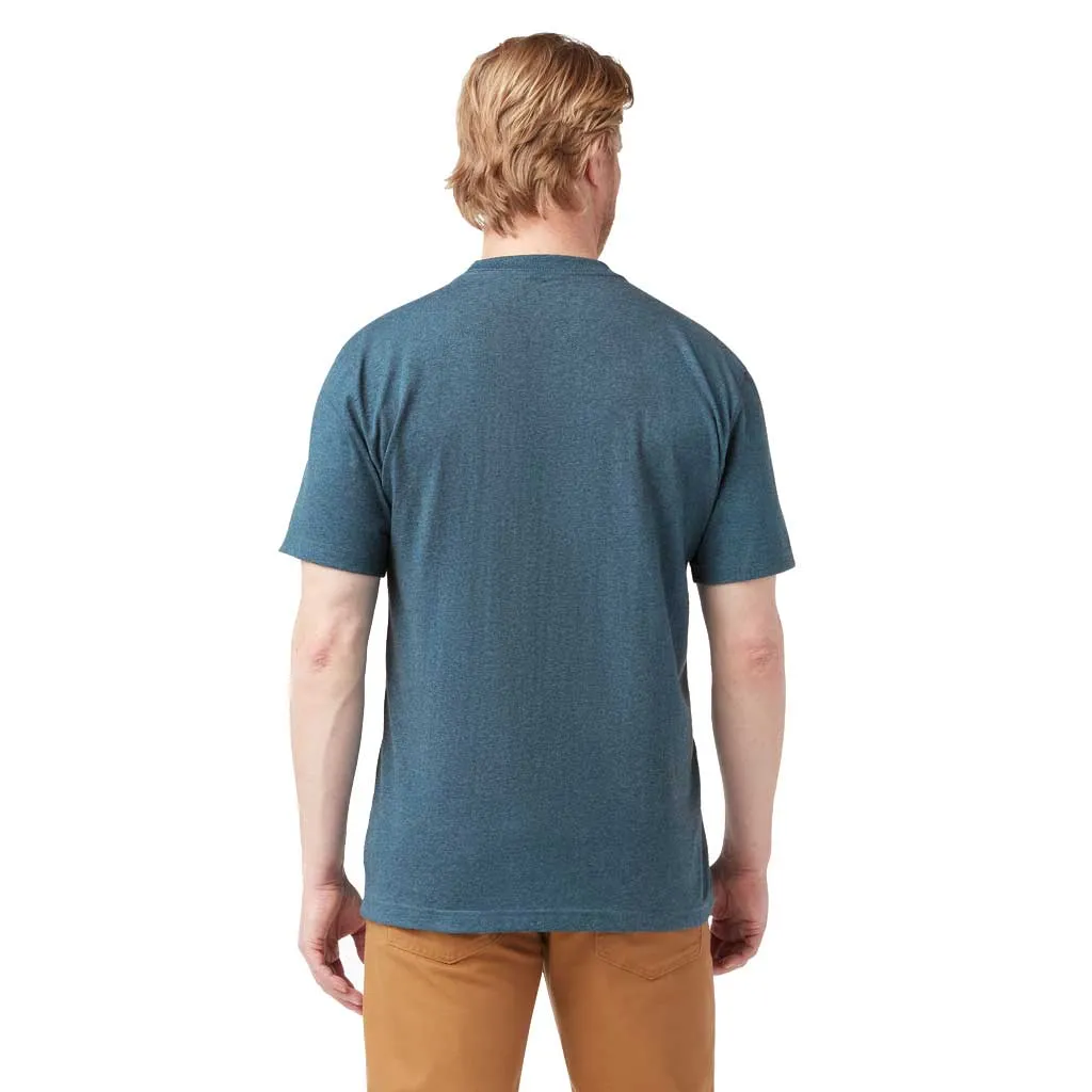 Dickies Heavy Weight Heathered Crew Pocket Tee - Baltic Blue