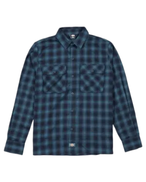 Dickies Houston Plaid L/S Shirt Dark Lincoln Green