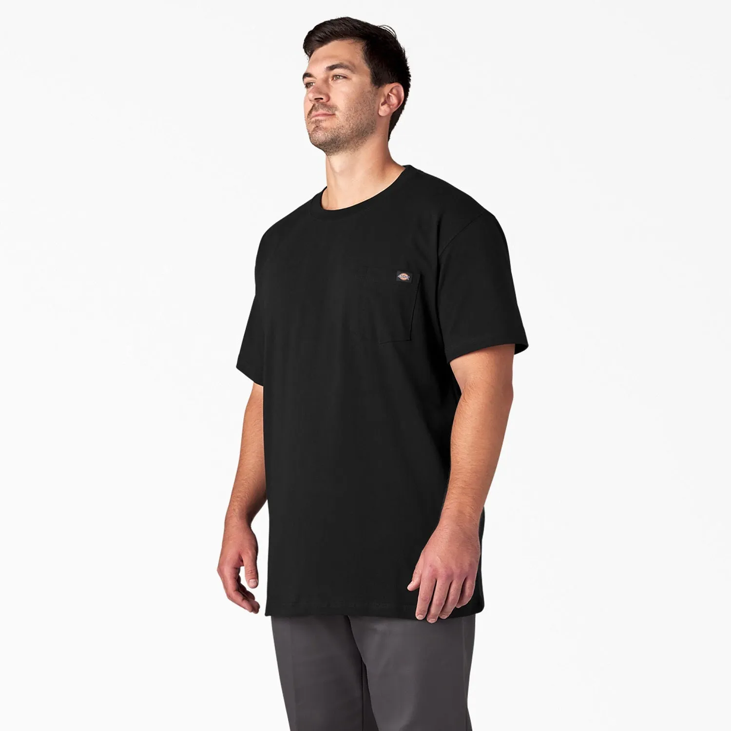 Dickies Men's Heavyweight Short Sleeve Pocket T-Shirt_Black