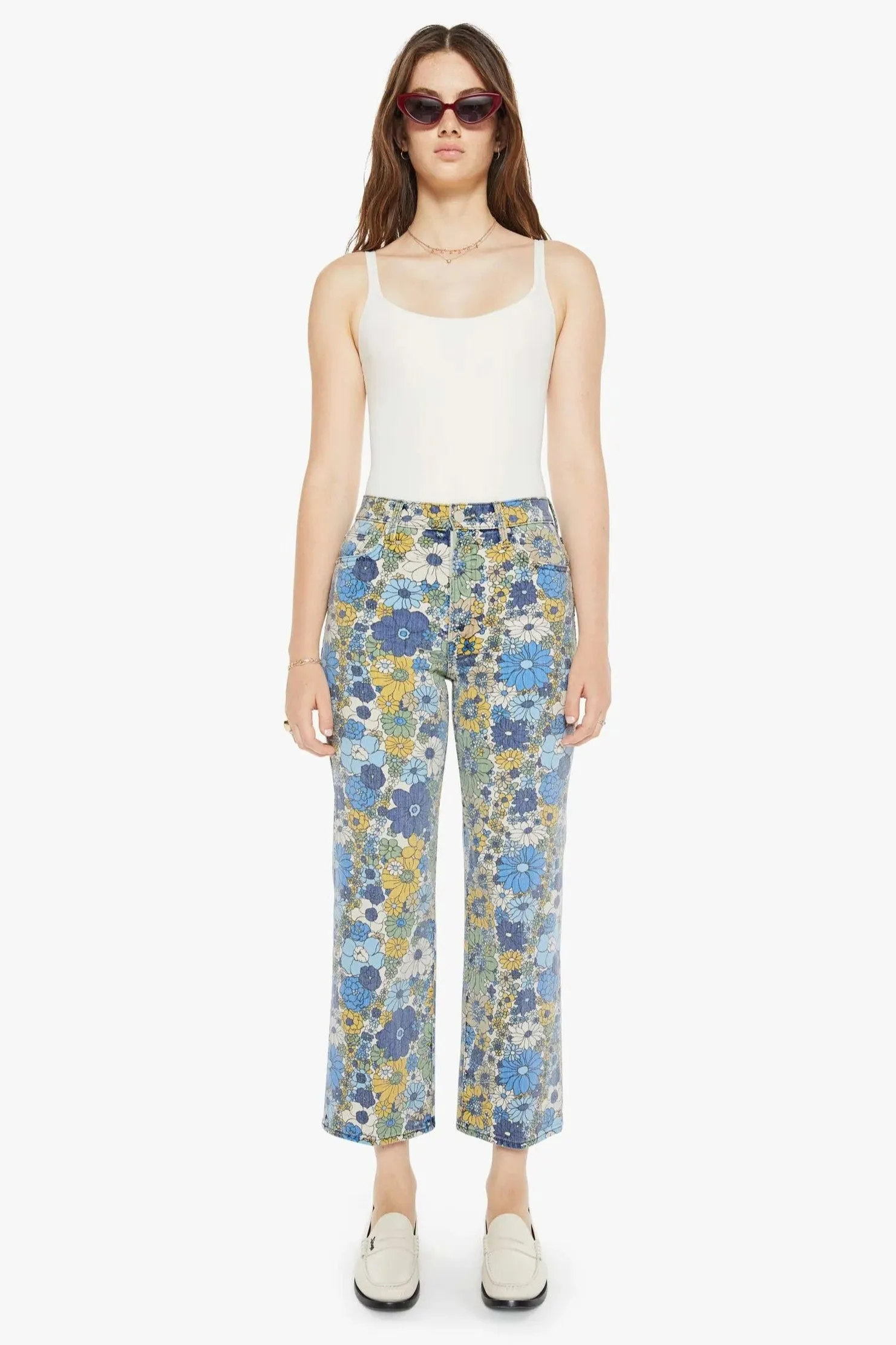 Dirtbike Flowers The Rambler Zip Ankle Jean
