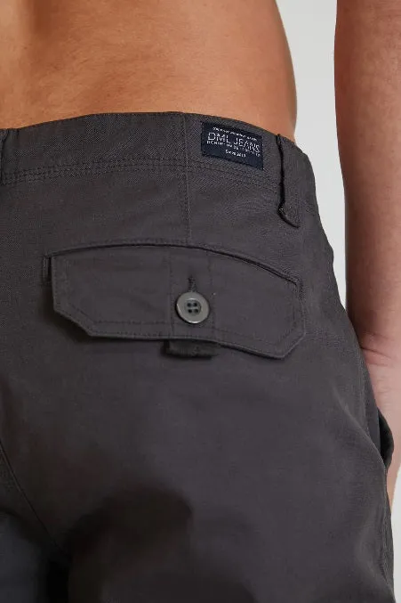 DML Nighthawk Cargo Pants In Premium Cotton Twill - Charcoal