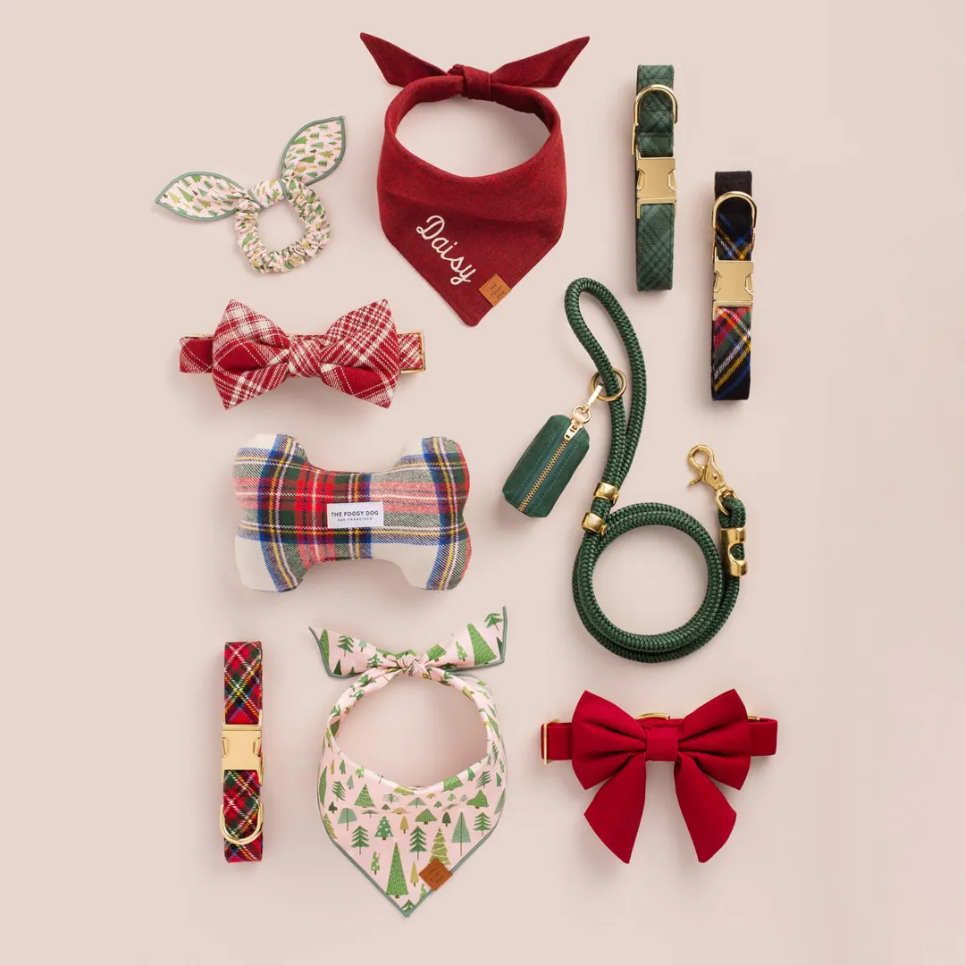 Dog Collar: Tartan Plaid Flannel