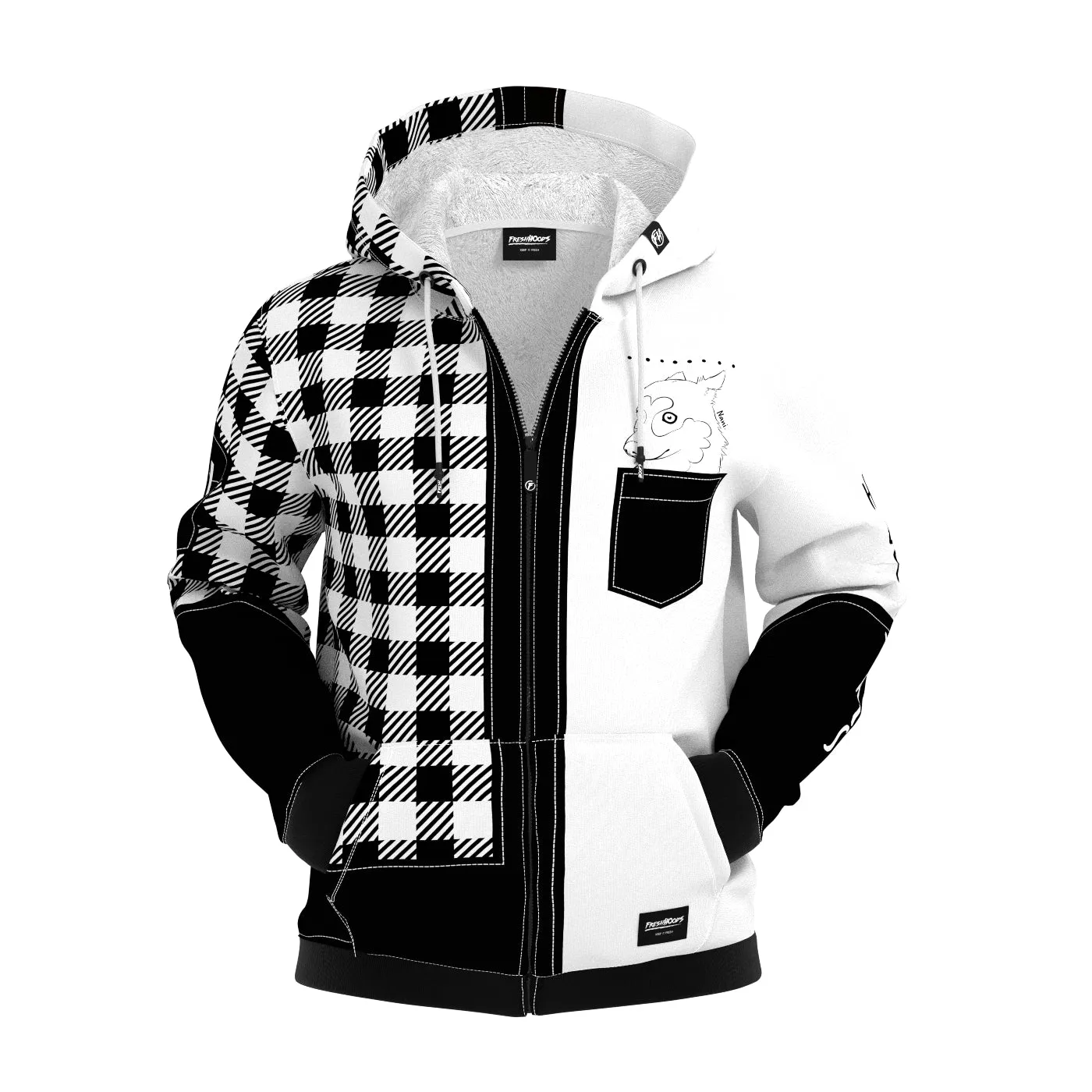 Dog Nani Zip Up Hoodie