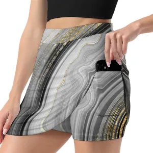 Donnapink Women Yoga Athletic Shorts, High Waisted Shorts, Running Shorts Skirt (S-4XL)