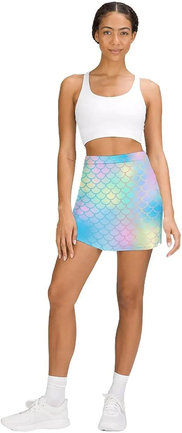 Donnapink Women Yoga Athletic Shorts, High Waisted Shorts, Running Shorts Skirt (S-4XL)