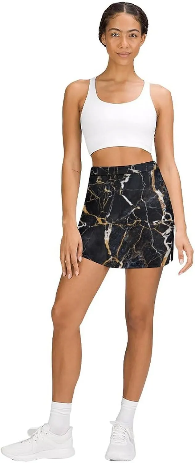 Donnapink Women Yoga Athletic Shorts, High Waisted Shorts, Running Shorts Skirt (S-4XL)