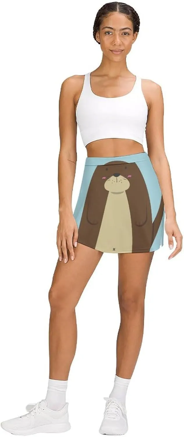 Donnapink Women Yoga Athletic Shorts, High Waisted Shorts, Running Shorts Skirt (S-4XL)