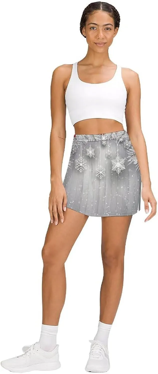 Donnapink Women Yoga Athletic Shorts, High Waisted Shorts, Running Shorts Skirt (S-4XL)